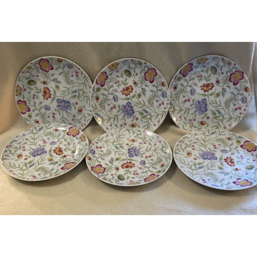 Avignon Toscany Plates Set of 6 Salad Bread Dessert Party Luncheon 7 5/8"  Japan